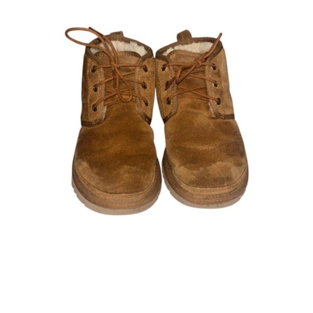 UGG Australia Women's Brown Suede Sheepskin Lined Chukka Boots Ankle Boots